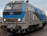 Diesel-hydraulisch angetriebene Lokomotive BR218 308-5 mit ZS-Speisung von HEROS in Betrieb bei Lokdienste Braun